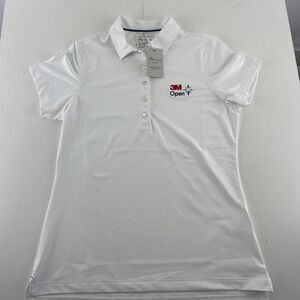 Peter‎ Millar Womens Golf Polo Shirt Size Small White 3M Open